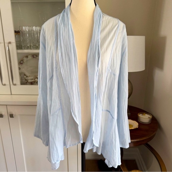 April Cornell Everlasting Sheer Cover-Up - Pastel Blue, XXS-M, Relaxed Fit - Picture 2 of 9